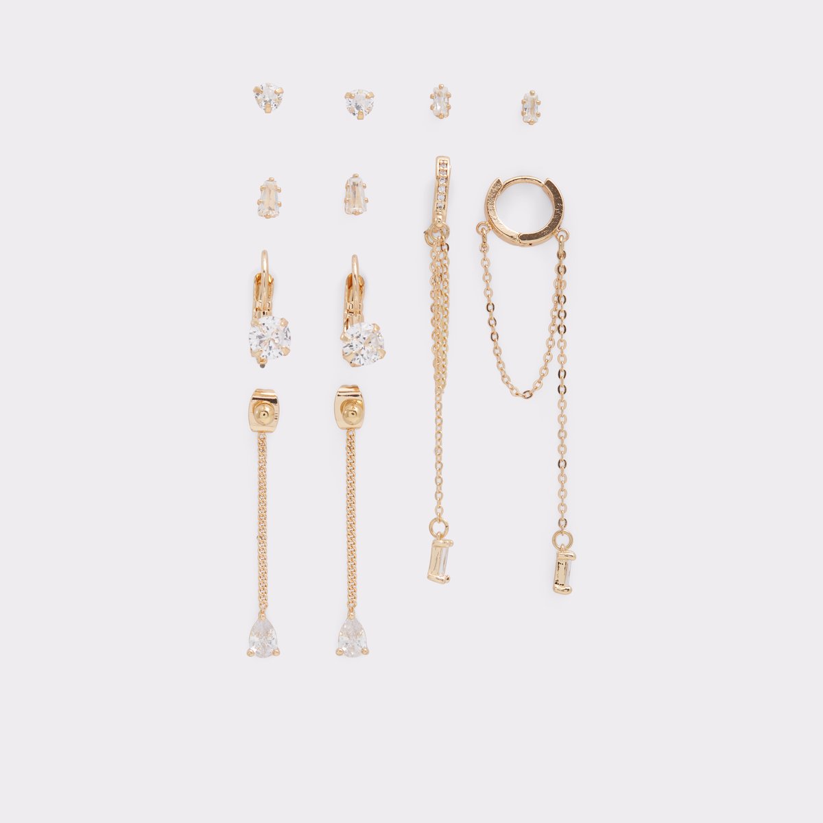 Gavenantar Gold-Clear Multi Women Earrings