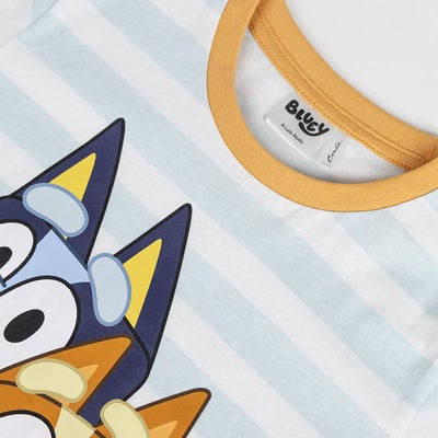 Bluey Pysjamas, Lyseblå/Oransje