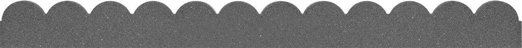 Multy Home border Scallop grijs 120 x 10 x 5 cm