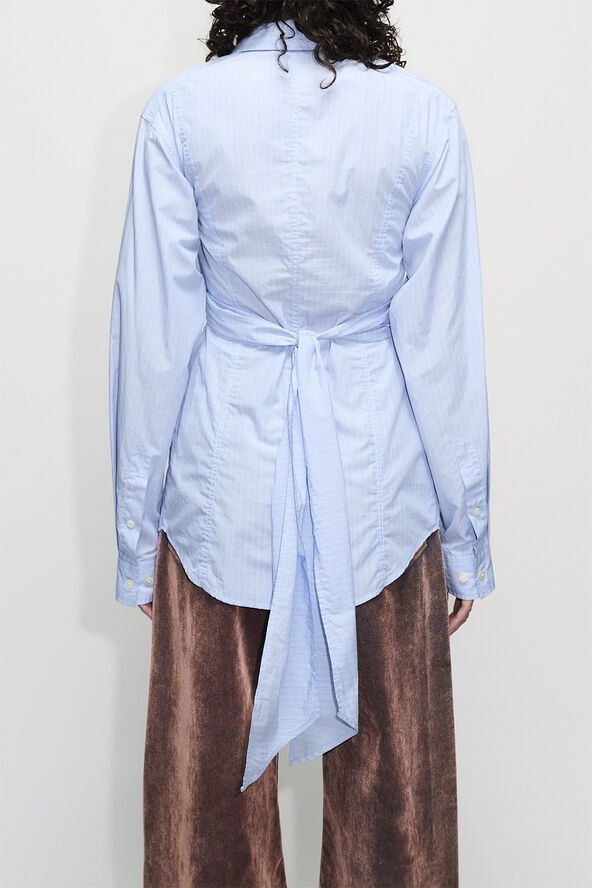 Hope TWISTY SHIRT Office blue stripe