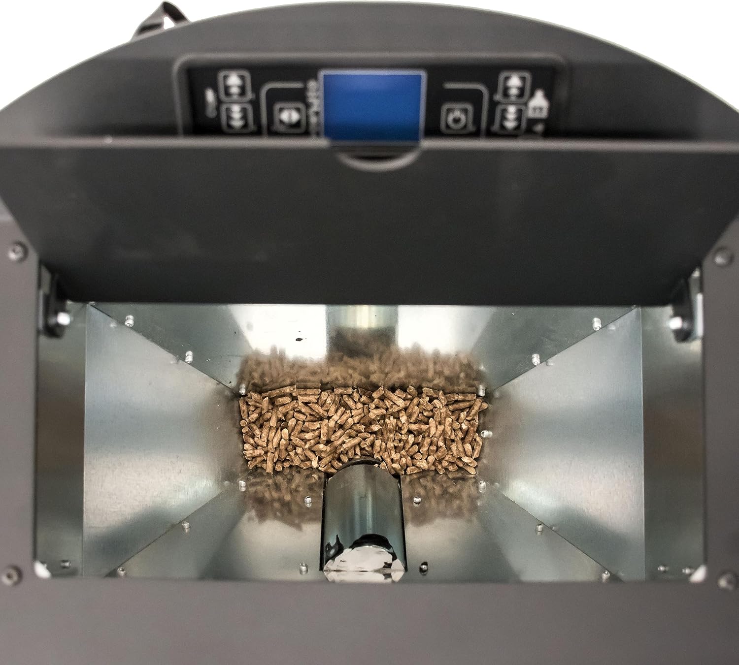 STUFE A PELLET ITALIA Siberia Idro 15 KW WiFi | Hydro-Pelletöfen für Heizung und Warmwasser Effizienz 90% Heizt 90m² Autonomie 20 Std Programmierbar WiFi-Steuerung 5 Kräfte 24 Monate Garantie Weiß