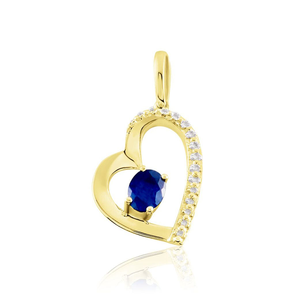 Pendentif Arduinna Or Jaune Saphir