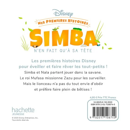 Mes Premières Histoires - Simba n'en fait qu'à sa tête   de               Hachette Jeunesse Disney