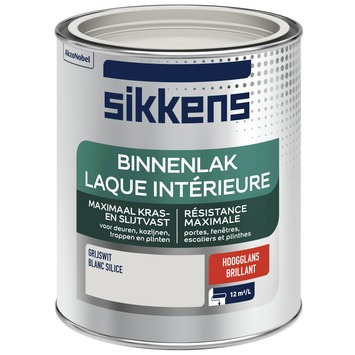 Sikkens binnenlak hoogglans grijswit 750 ml