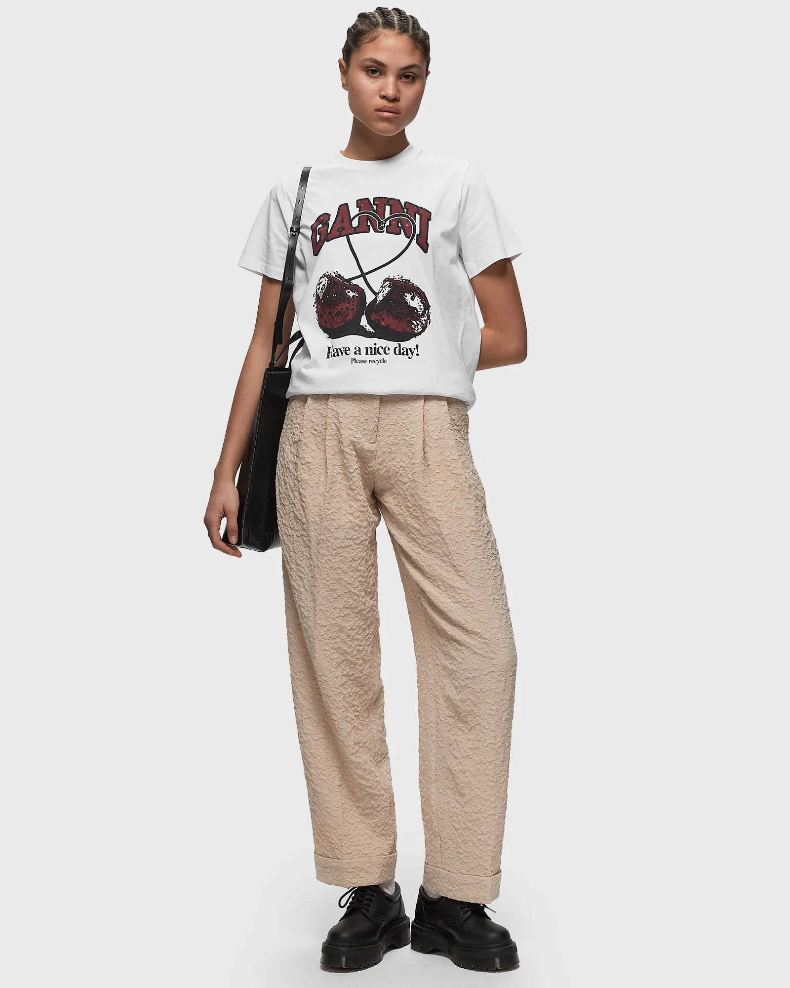 Ganni Basic Jersey Cherry Relaxed Tee