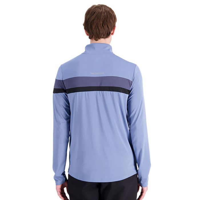 New Balance Herre Trøjer Accelerate Half Zip Blå