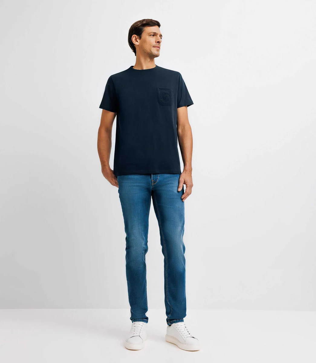 T-shirt avec logo marine