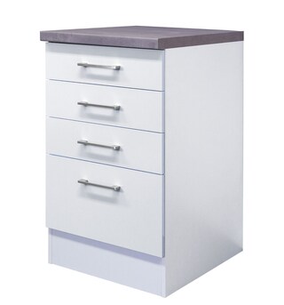 QUARTIER Schubkastenunterschrank MEGGIE 50 x 86 57 cm weiß