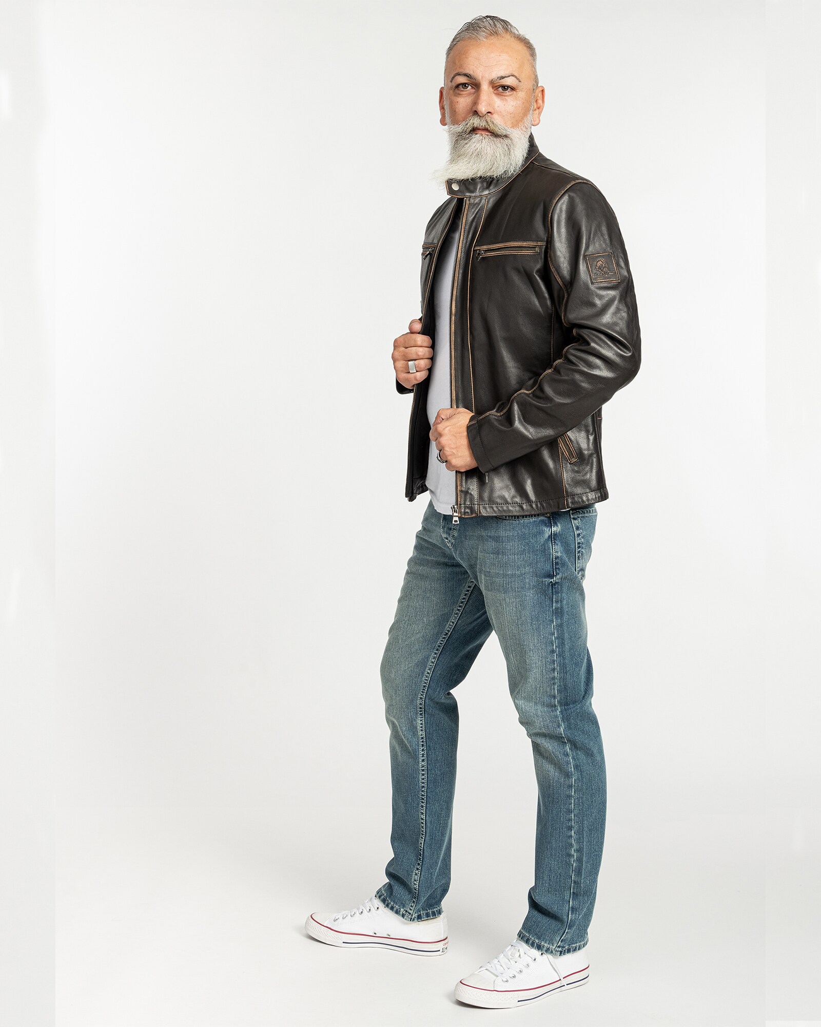 Rock Creek Lederjacke Jacke