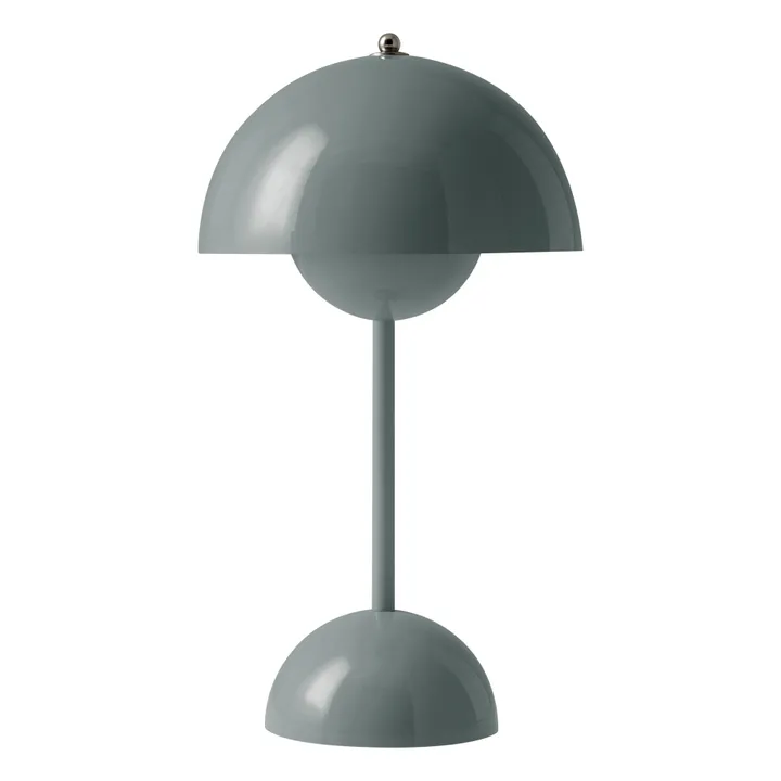 & Tradition Lampe à poser portative Flowerpot VP9, Verner Panton | Bleu gris