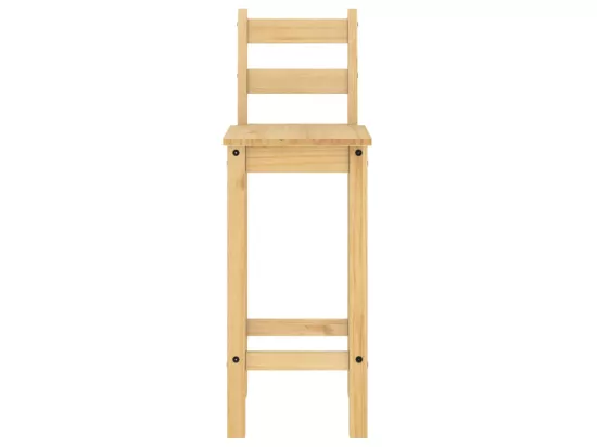 Ensemble de bar 3 pcs Bois de pin massif