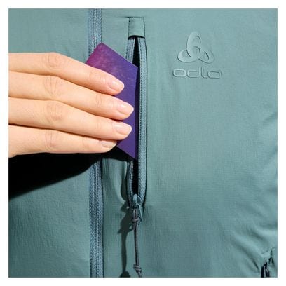 Gilet Hybride Femme Odlo Ascent Vert/Gris