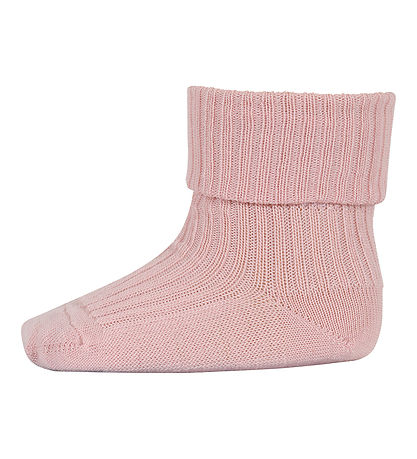 MP Strømper - Uld - Rib - Sølver Pink