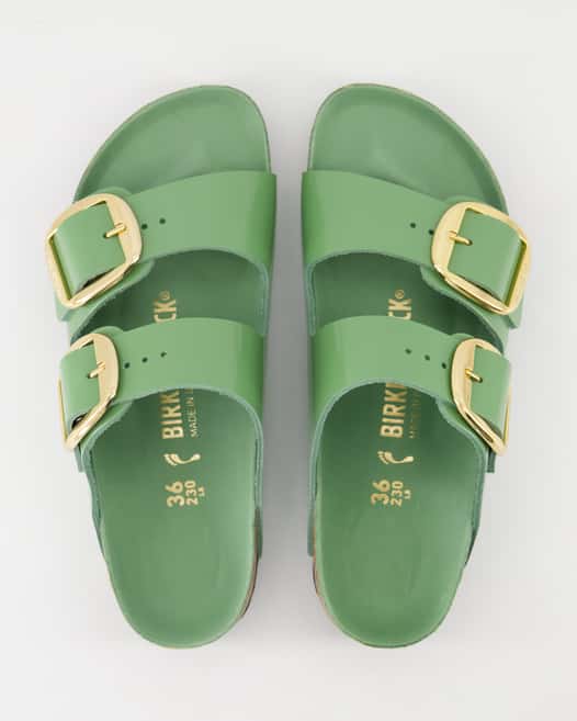Birkenstock Arizona Big Buckle Pantoletten in Grün