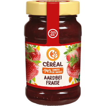 Céréal Minder Suikers Confituur Aardbei 270 g