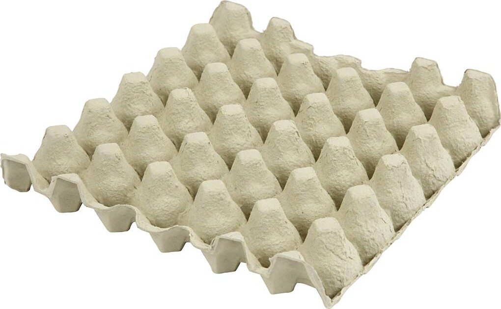 Æggebakker - H 4 CM - Str. 29X29 CM - 20 Stk