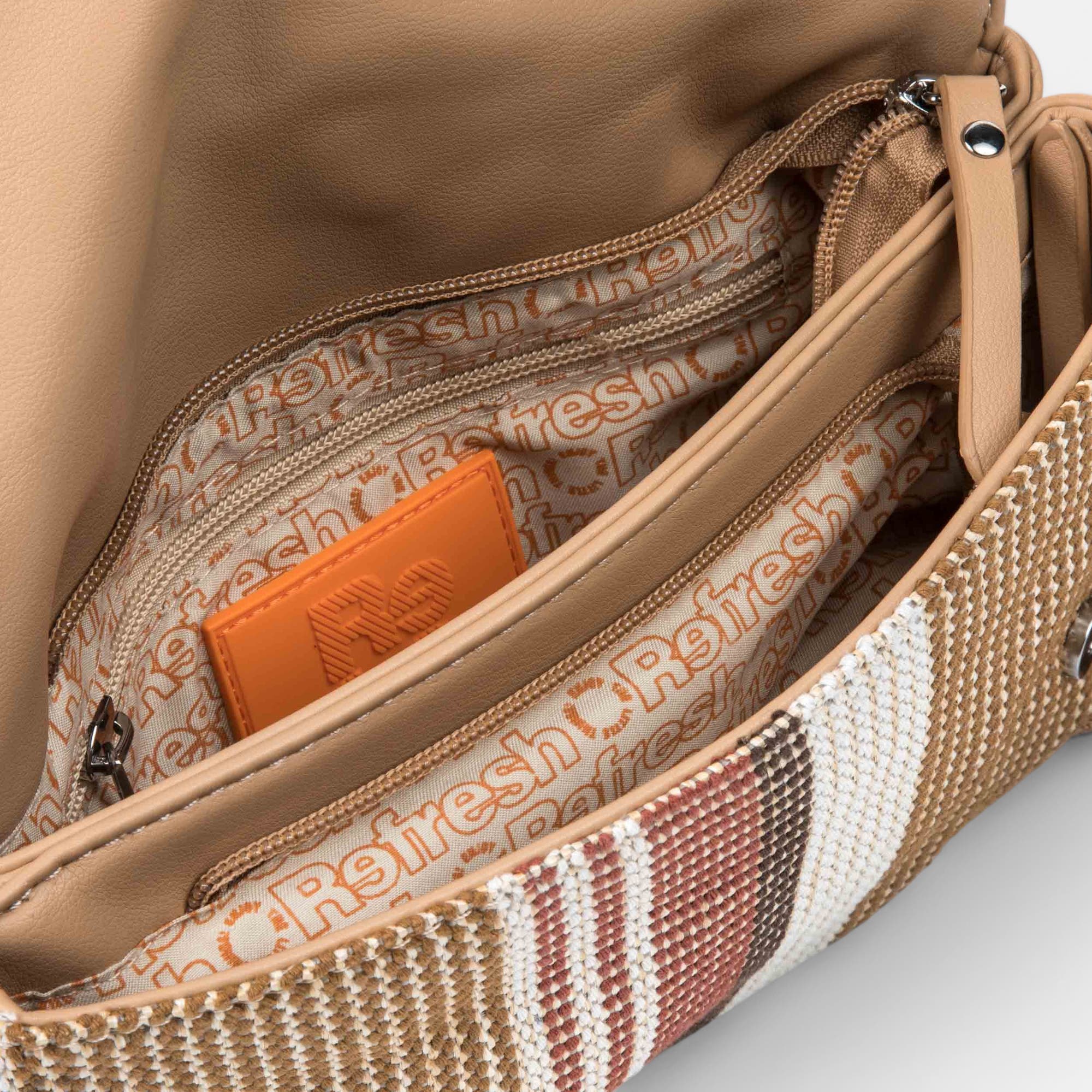 Sac bandoulière beige