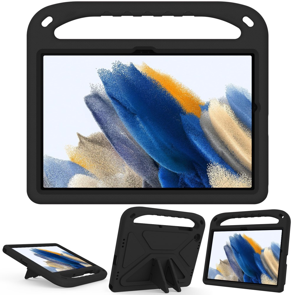 Samsung Galaxy Tab A11  Plus / A9  Plus Stossfeste Kinder Schaumstoff Hülle mit Griff   Kickstand - Schwarz