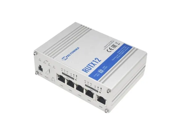 Teltonika RUTX12 - Trådløs router - WWAN 5-port switch - 1GbE, PPP, Modbus - Wi-Fi 5 - Dual Band