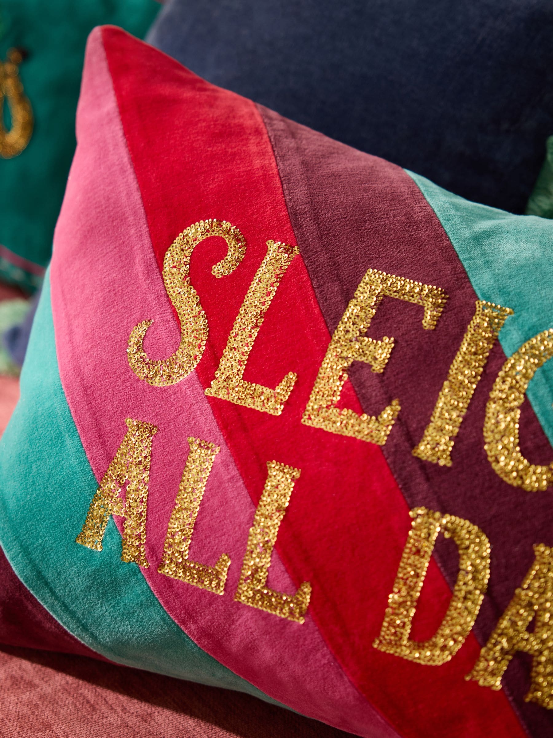 40 x 59cm Kerstmis slee-slogan Kussentje