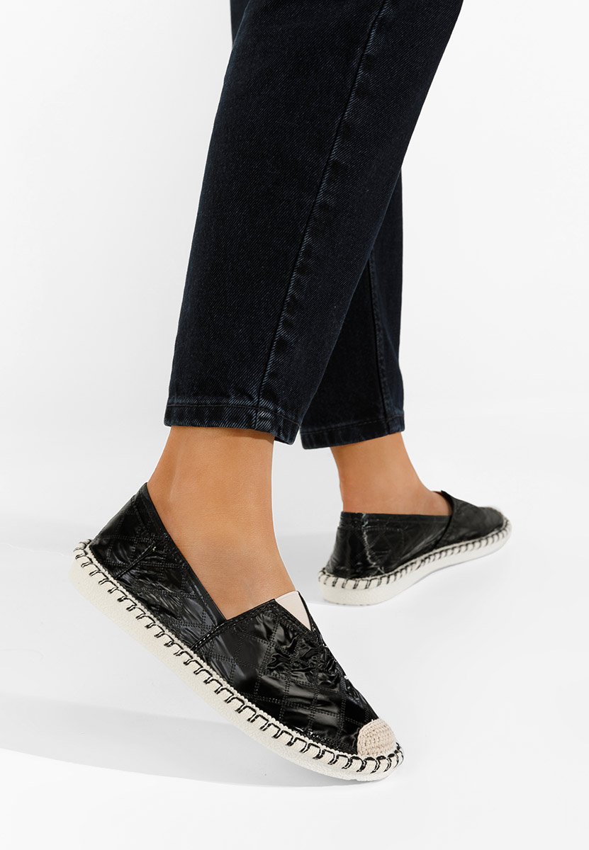 Espadrilles femme noires Loretta B