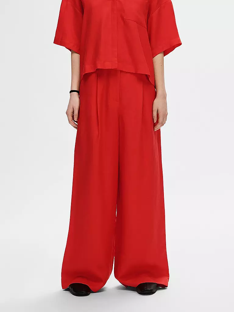 SELECTED FEMME Marlenehose SLFLYRA rot