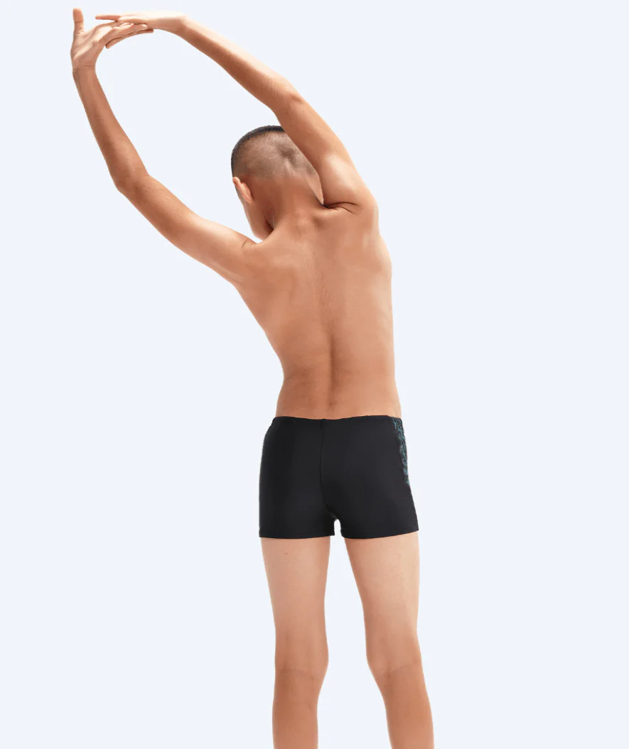 Speedo aquashorts til drenge - Hyperboom Splice - Sort/blå