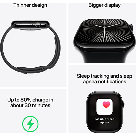 Apple Watch S10 Cell 46 mm - Gold Titanium Milanese Band