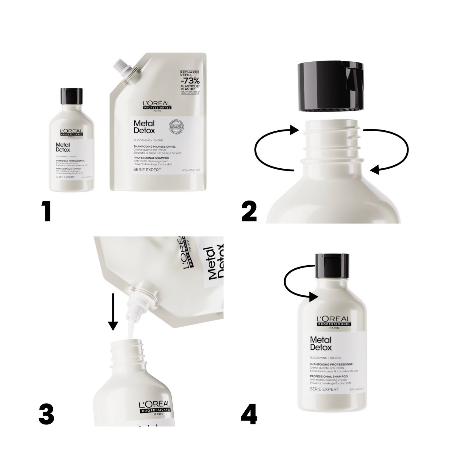 co-Recharge Shampoing Metal Detox L'Oral Professionnel 500 ML