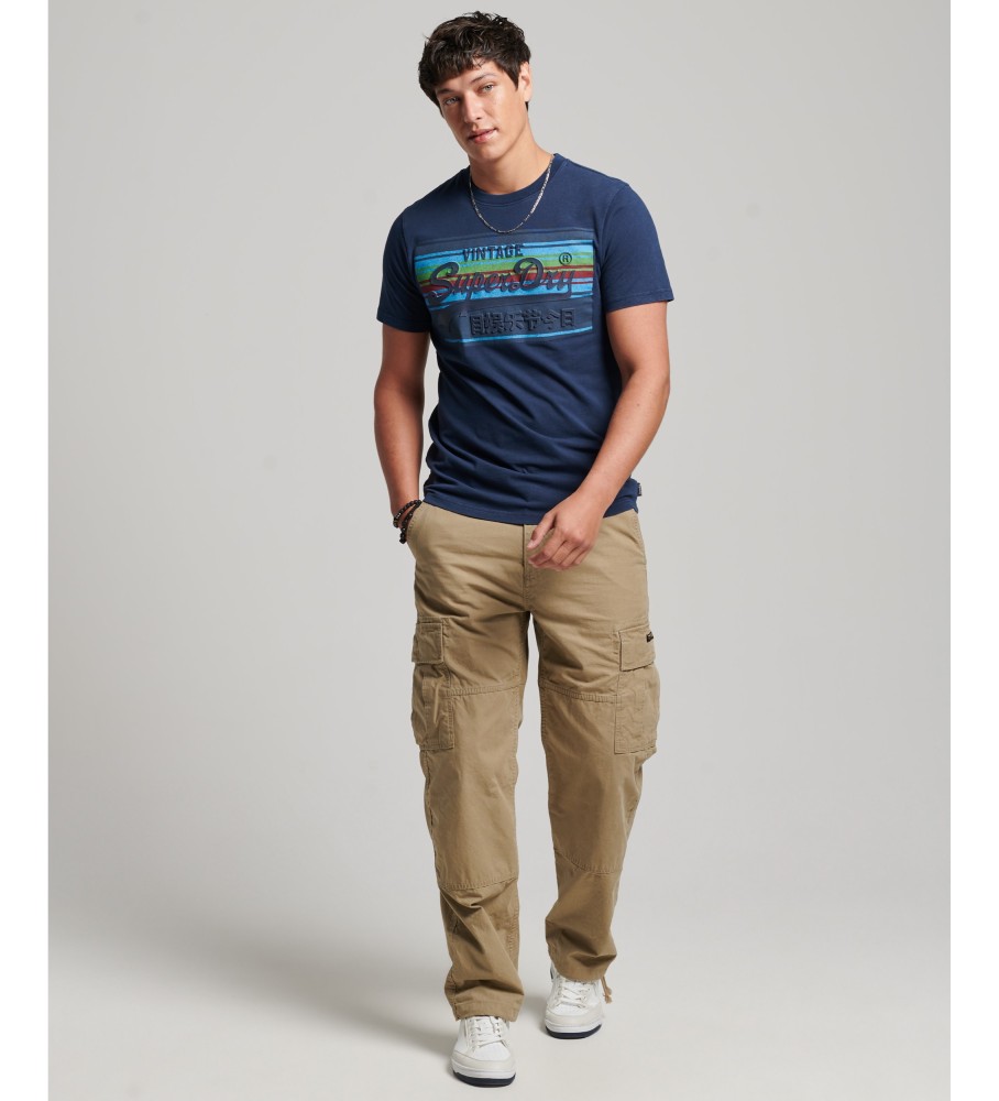 Camiseta Superdry Vintage Cali Azul
