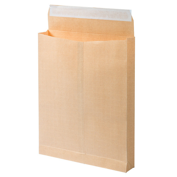 50 Pochettes Kraft armé à soufflets 50 mm GPV format 260 X 330 sans fenêtre