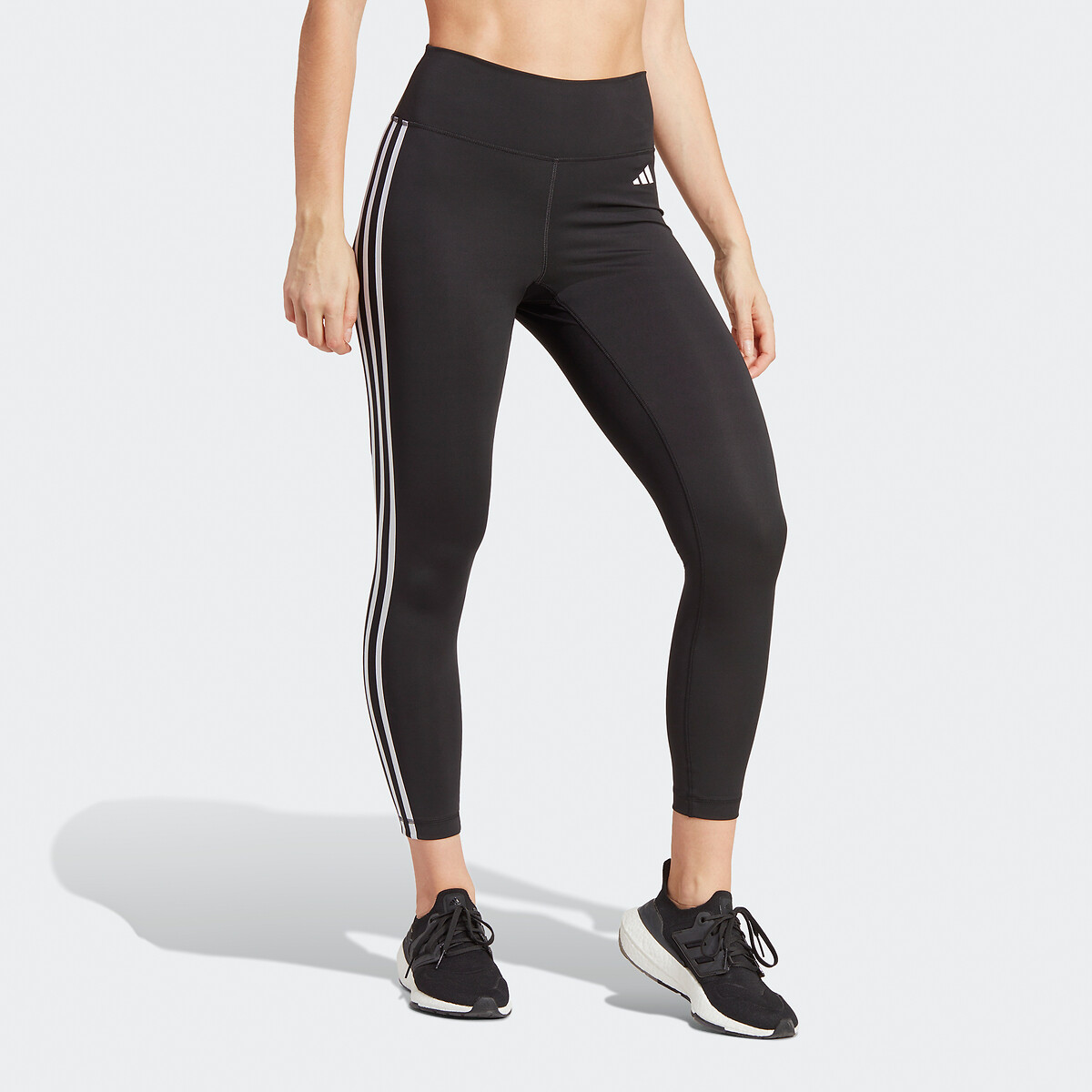 adidas Performance<br>Leggings de cintura alta 7/8 Essentials 3 Listras