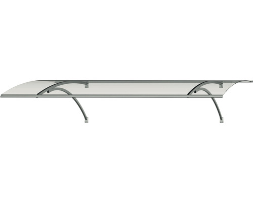 RORO luifel ERLANGEN 1600x850x250 mm RVS look