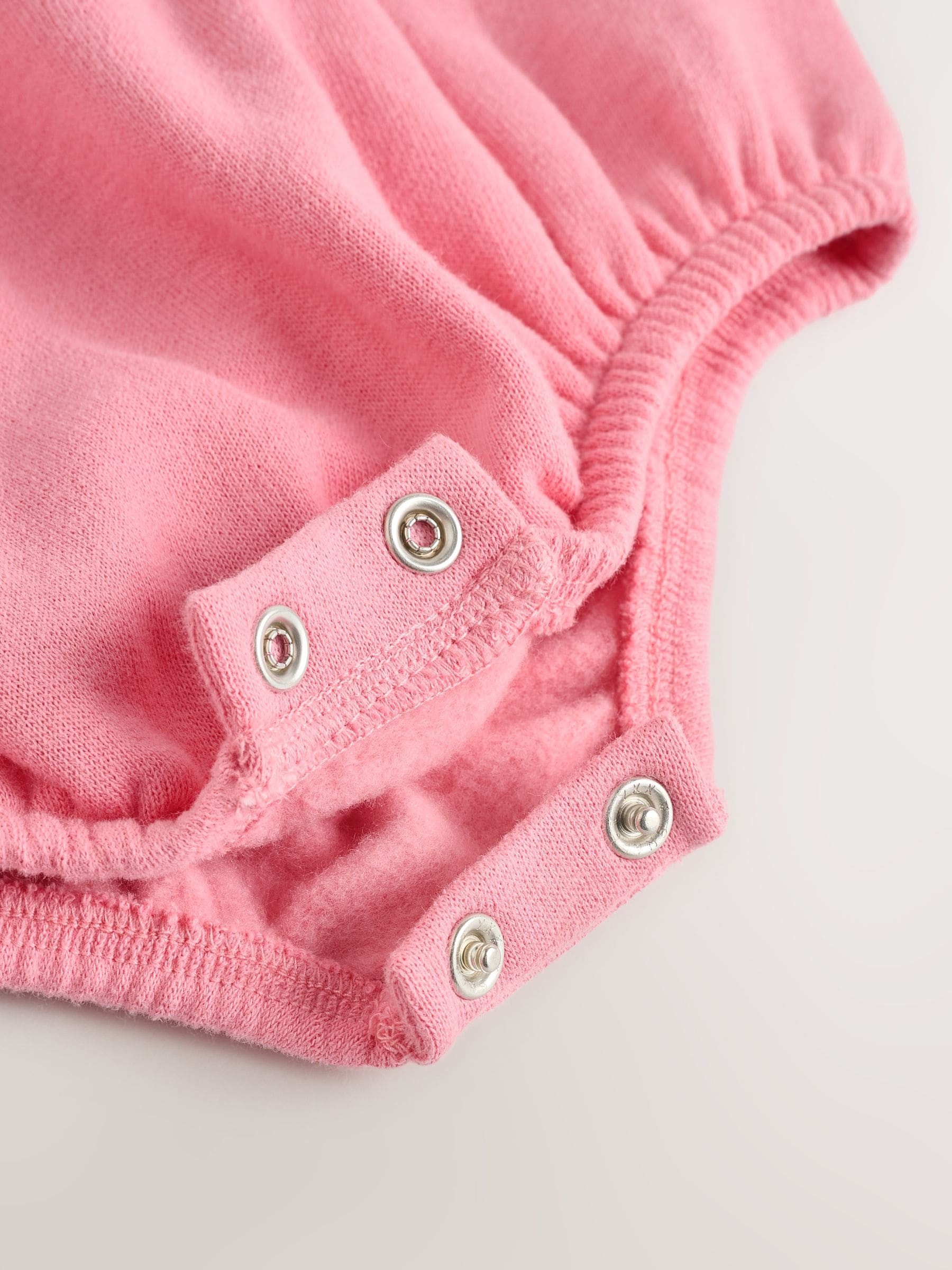 Crème/Roze konijn - Babyset van tuinbroek en rompertje, tweedelig (0mnd-3jr)