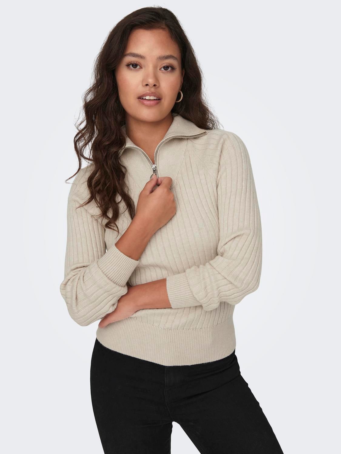 JDYMAGDA Strickpullover Cement