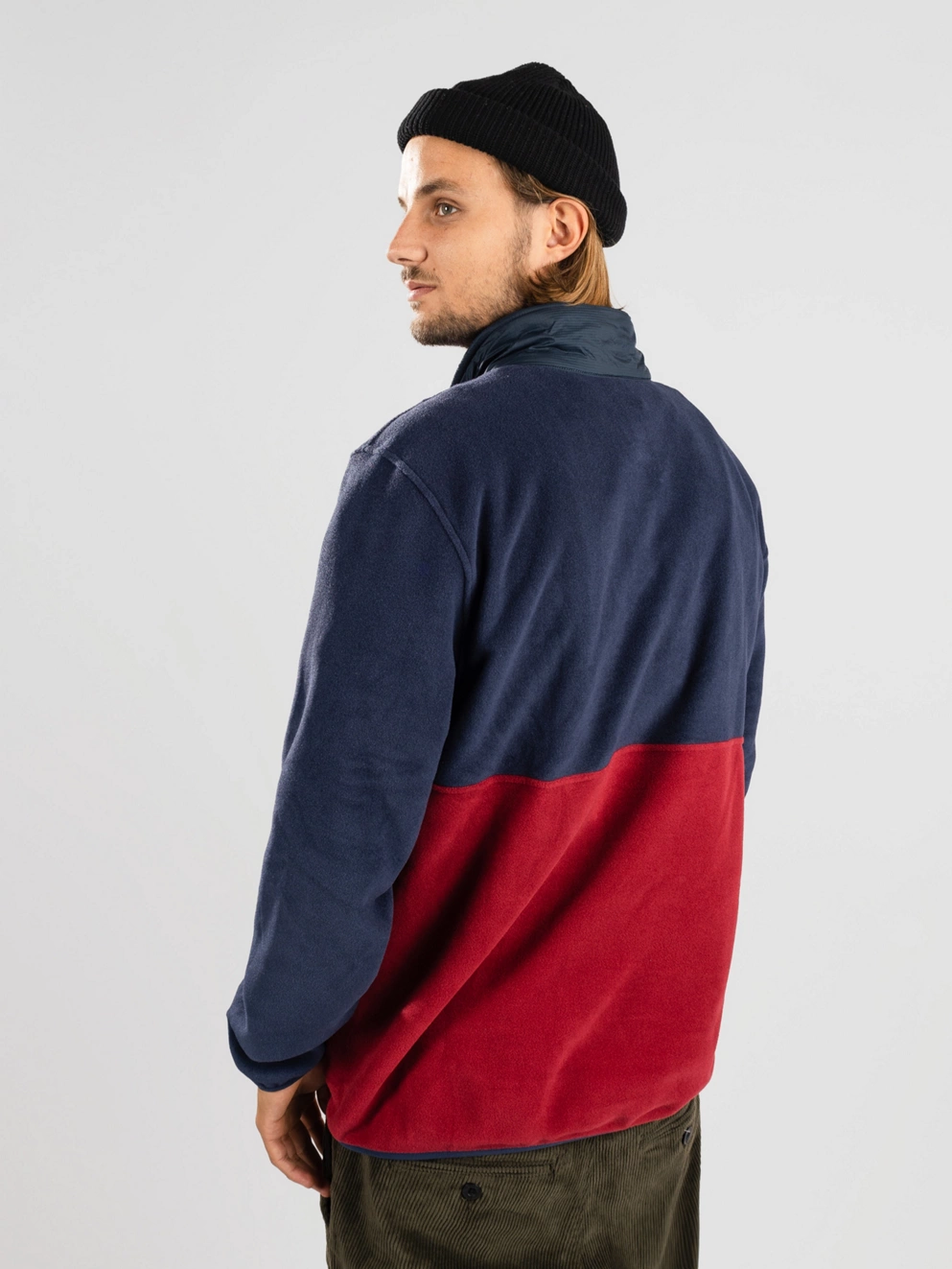Patagonia Microdini 1/2 Zip Hoodie wax red