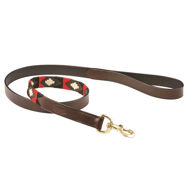 Hondenriem WeatherBeeta Polo Leather Bruin-zwart