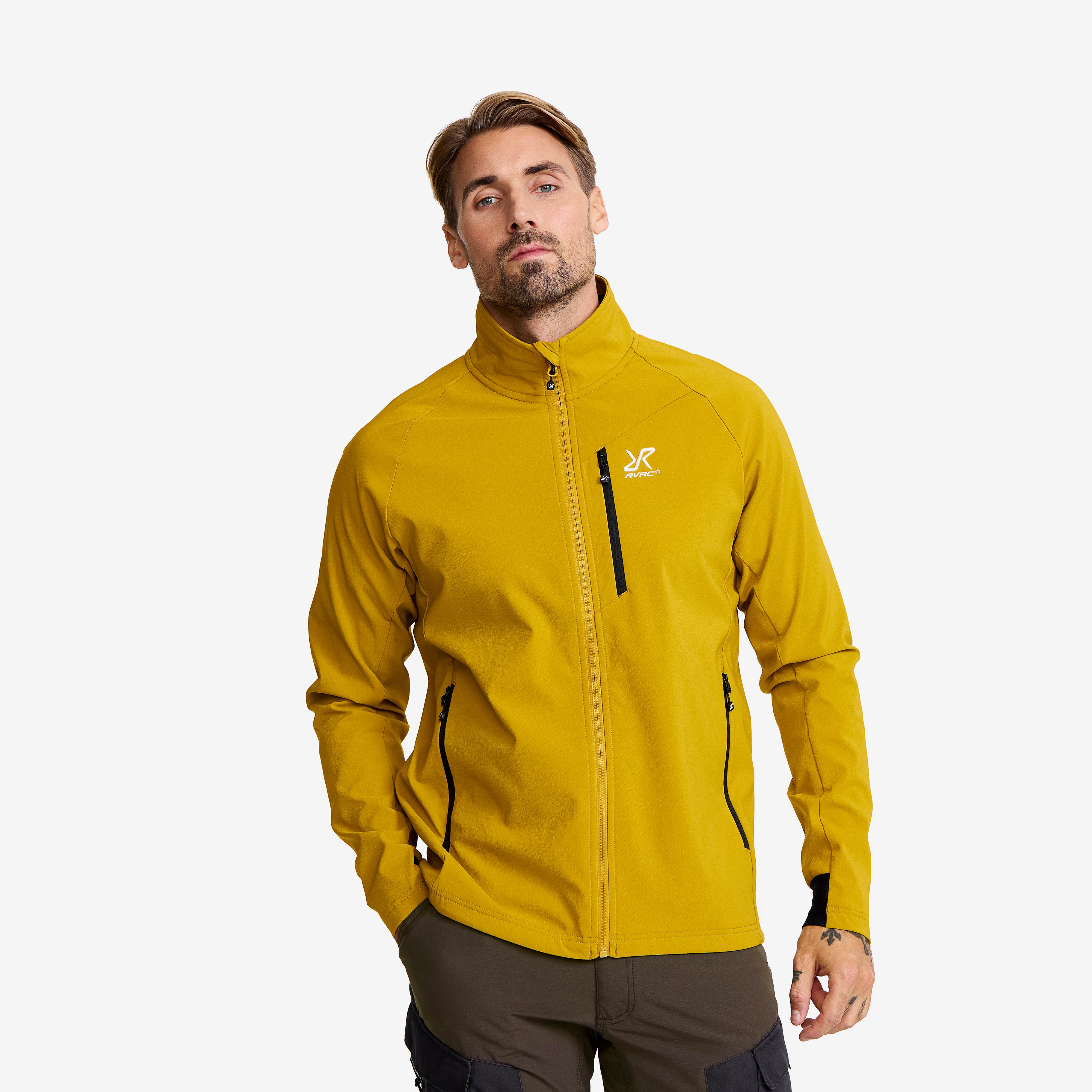 Exciter Light Softshell Jacket Herre Golden Palm