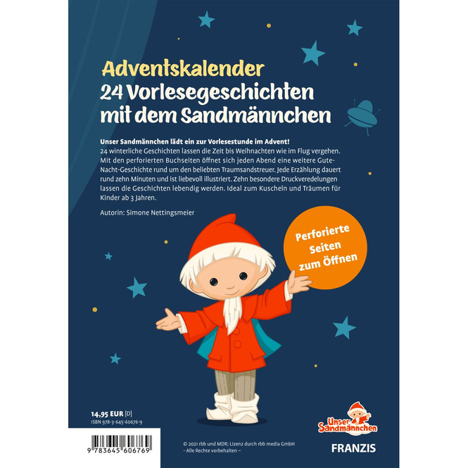 Adventskalender Buch - Sandmann - 24 Vorlesegeschichten