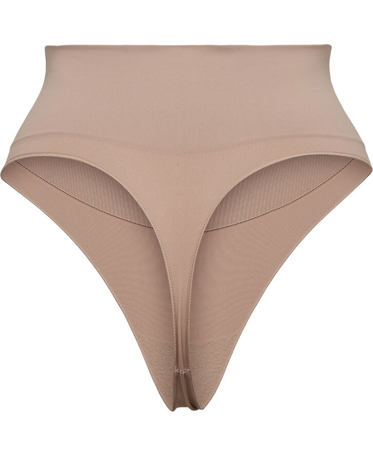 Spanx EcoCare Seamless Shaping Thong Toasted oatmeal