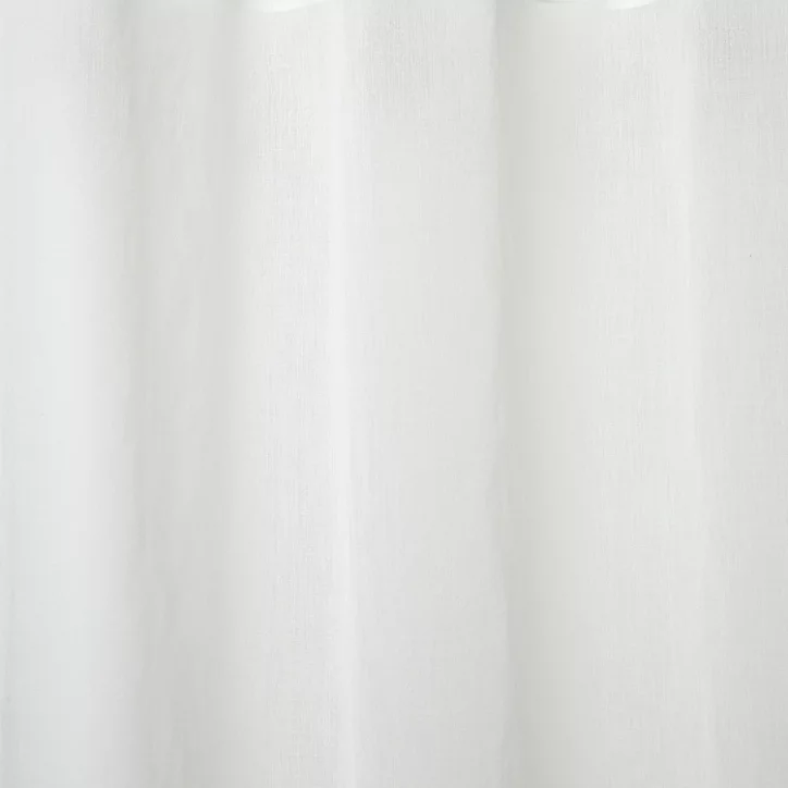 Voilage GoodHome Yena blanc cassé l.140 x H.260 cm