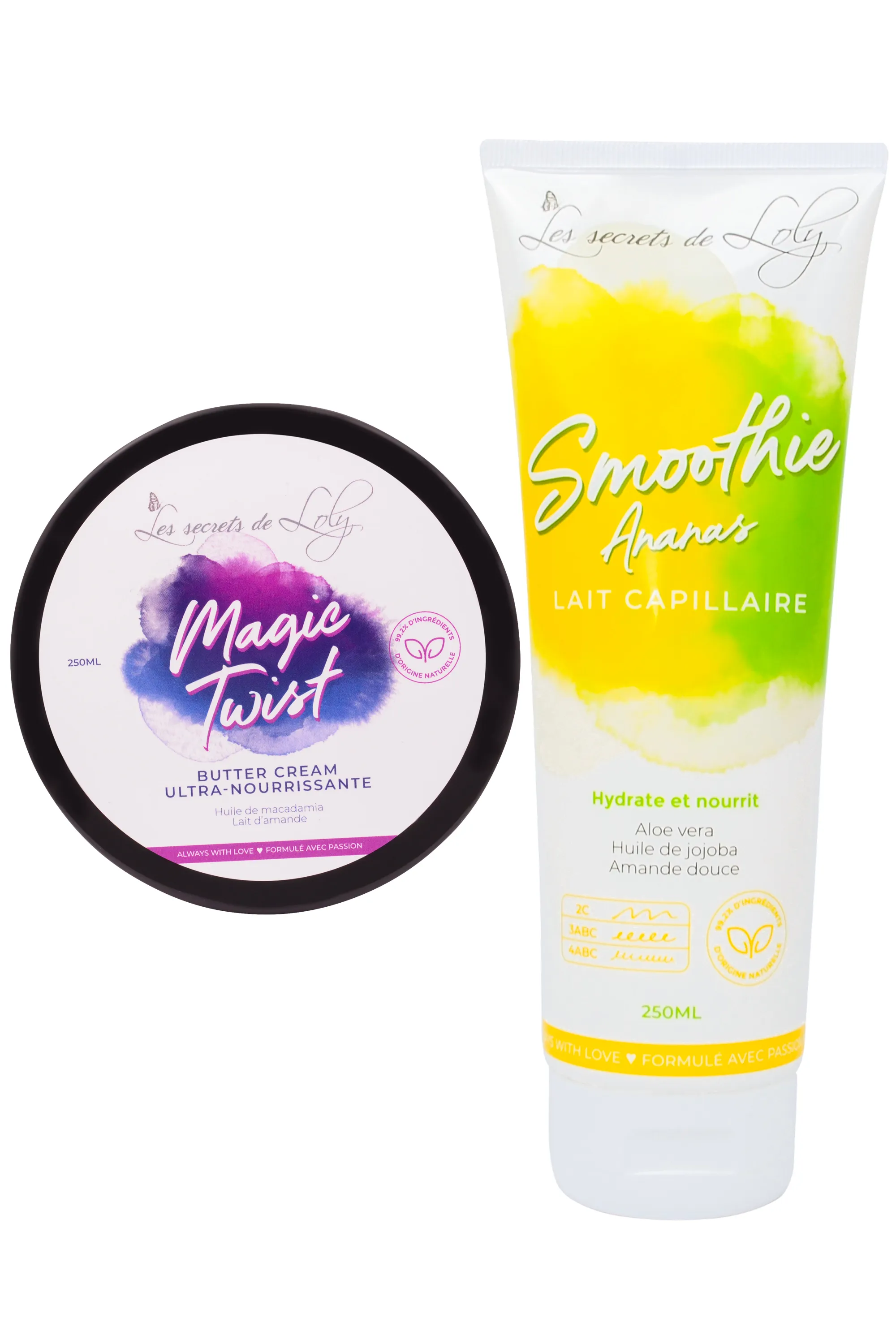 Les Secrets de Loly Duo de soins pour cheveux épais