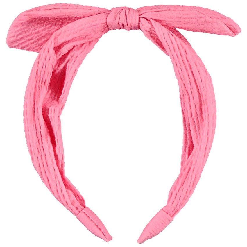 Serre-tête noué effet crinkle pour fille - Multicolore