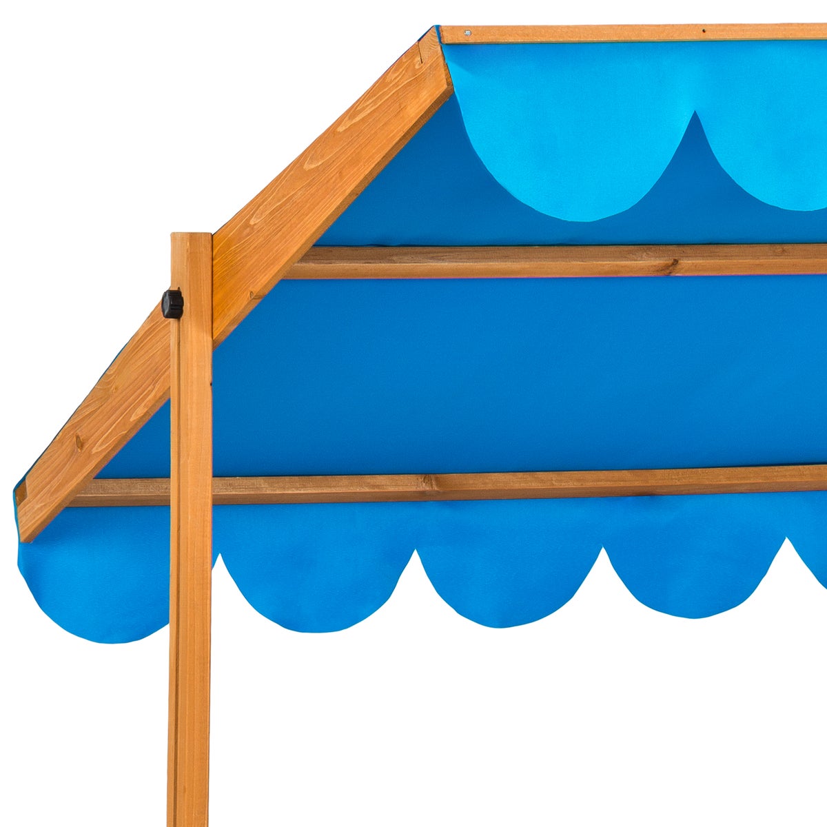 tectake Emilia zandbak 120 x 120 x 120 cm van hout met verstelbaar dak