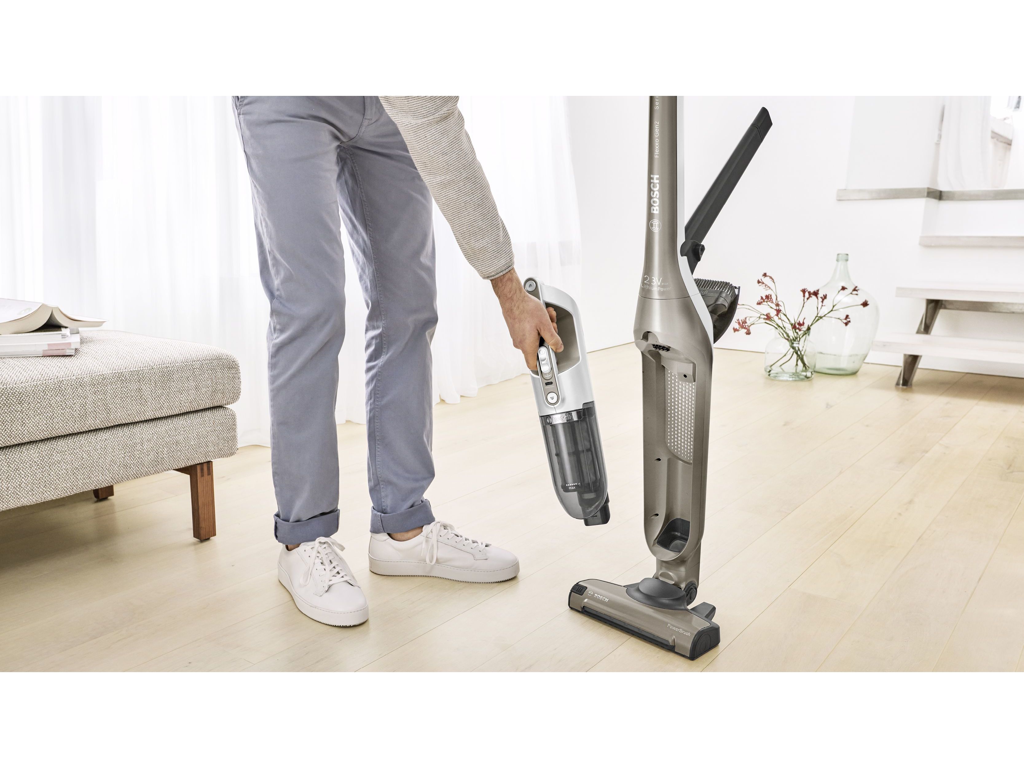 ASPIRADOR VERTICAL BOSCH BBH3ALL23 FLEXXO 23V