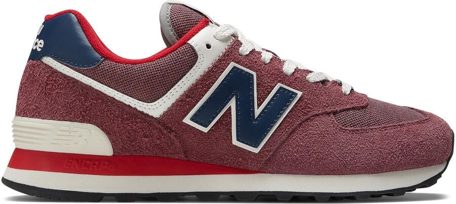 New Balance 574 sneakers donkerrood blauw wit