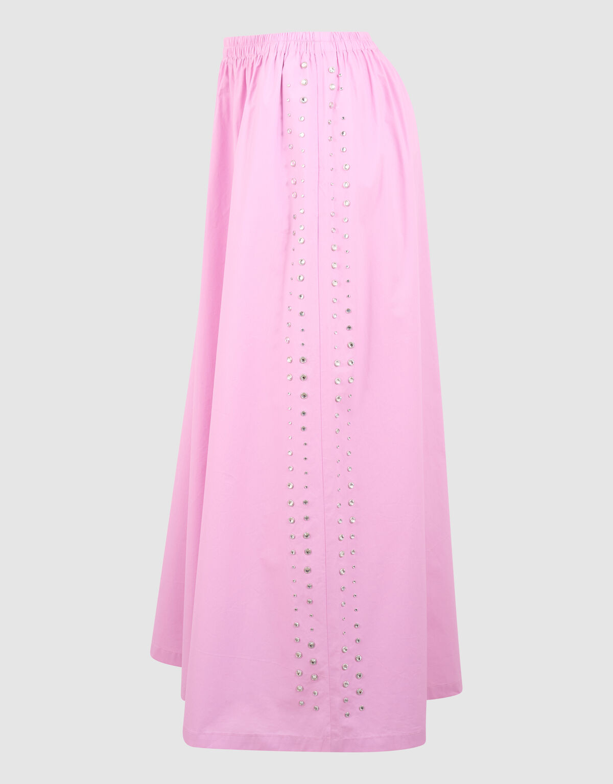 Poplin Studs Maxi Rok Roze