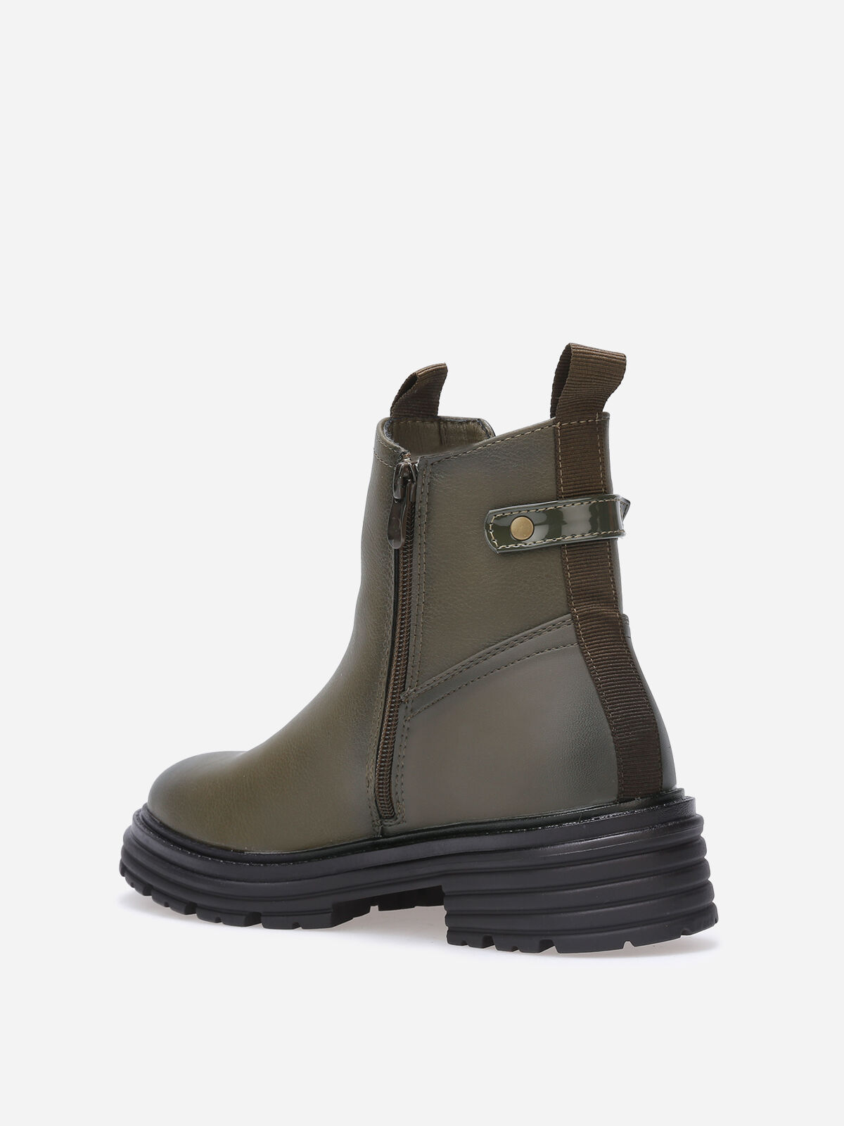 Chelsea multi-matières crantées- Kaki