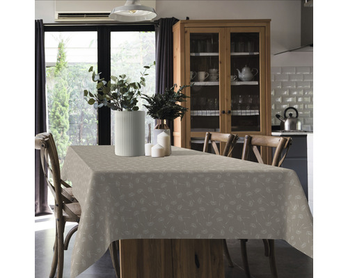 Tafelkleed stijl paardenbloem beige 100 x 140 cm