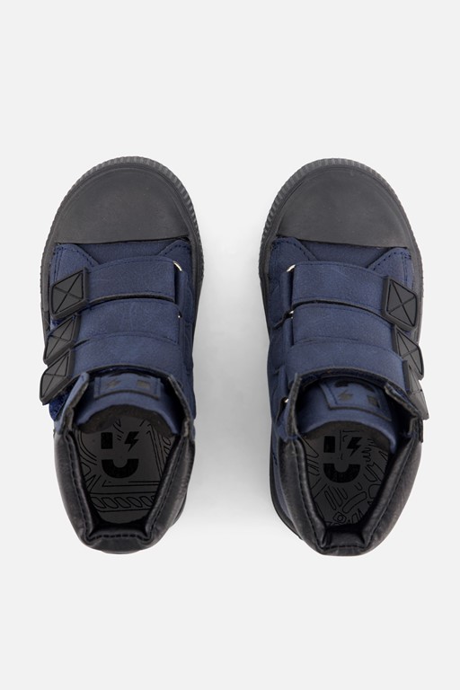 Muyters Velcro Sneakers blauw Imitatieleer